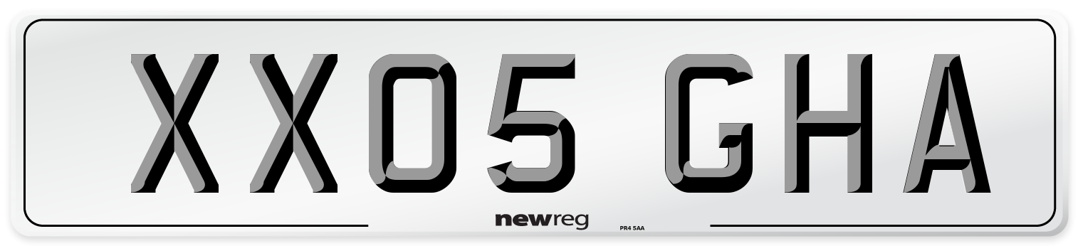XX05 GHA Number Plate from New Reg